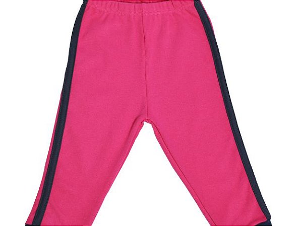 Calça Pink com Faixa Marinho