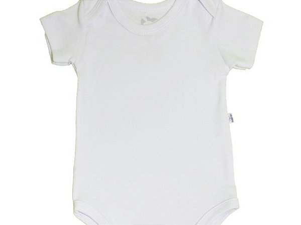 Body Manga Curta Branco