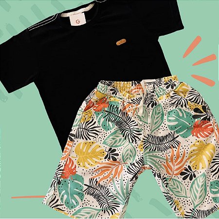 Conjunto de Moletom Tropical