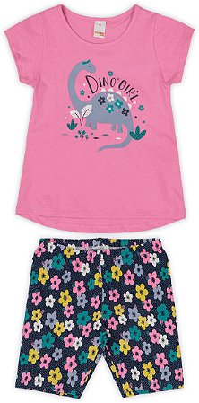 Conjunto Dino Girl Rosa- Marisol