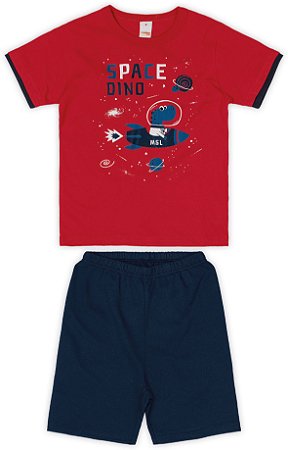 Conjunto Space Dino Vermelho-MARISOL