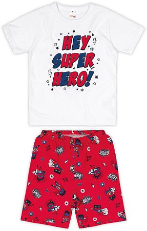 Conjunto Super Hero Branco-MARISOL