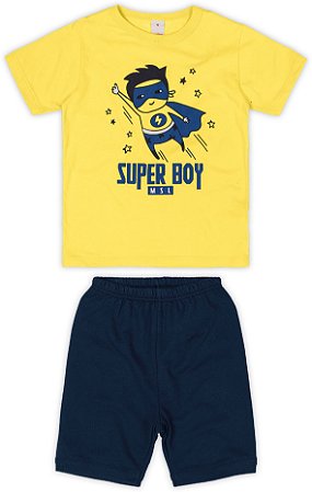 Conjunto Super Boy Amarelo-MARISOL