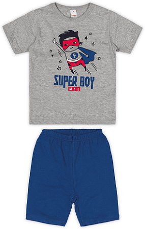 Conjunto Super Boy Cinza-MARISOL