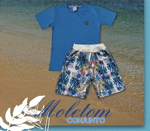 Conjunto de Moletom Azul