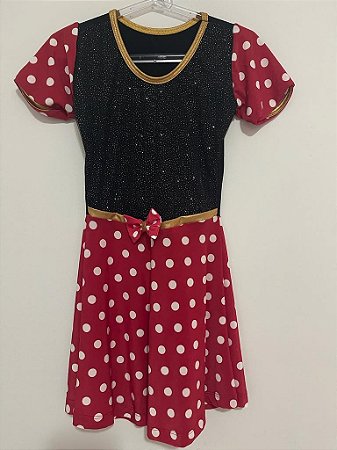 Vestido Fantasia Minnie Vermelha