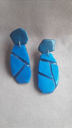 Brinco Azul em polimerclay