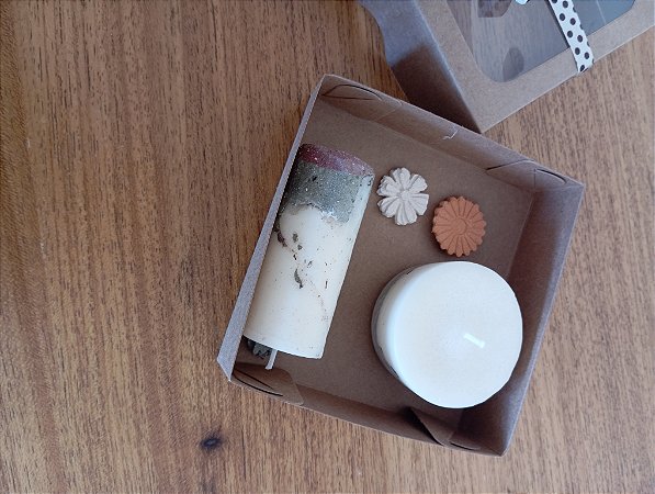 Kit Vela Pilar e Redonda com Aromatizadores