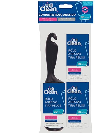 Kit Rolo Adesivo Util 30 Fls Kit C/ 2 Refis
