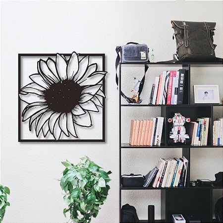 Girassol decoração em mdf