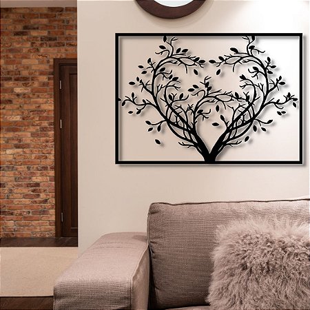 Árvore Coração decoração em mdf