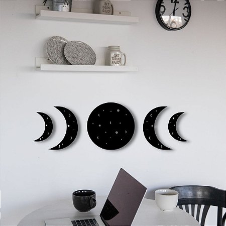 Lua Fases decoração em mdf
