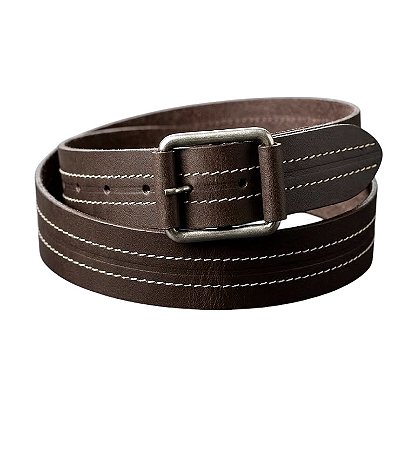 Cinto Casual Masculino Com Costura Central