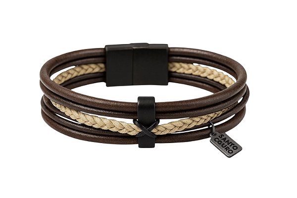 Pulseira Masculina Marrom