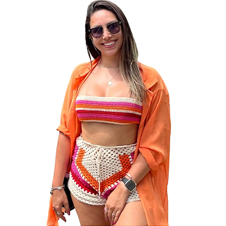 Conjunto de crochê
