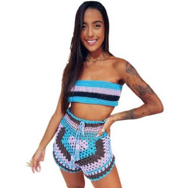 Conjunto de crochê