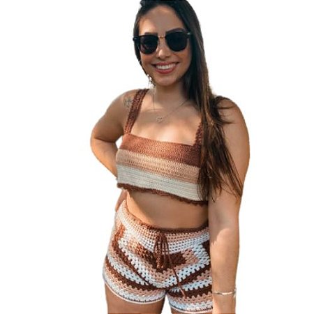Conjunto de crochê