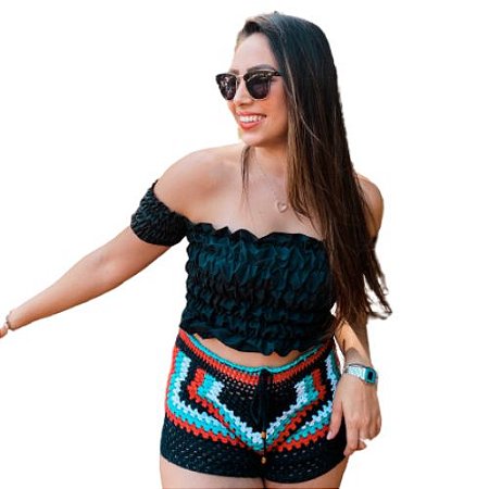 Shorts Crochê