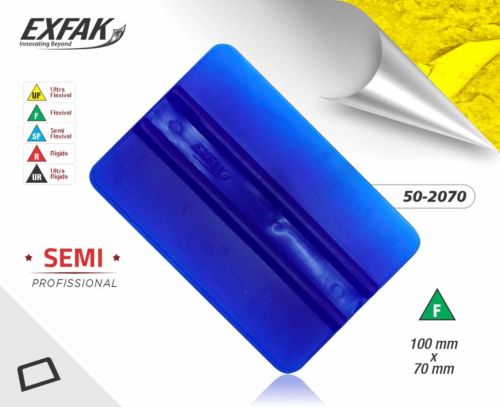 ESPATULA RETANGULAR FLEXIVEL SILICONE AZUL 50-2070