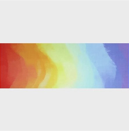 TAPETE KP YOGAKAP TEMAS ARCO IRIS COM ALCA 60CM X 1,66M