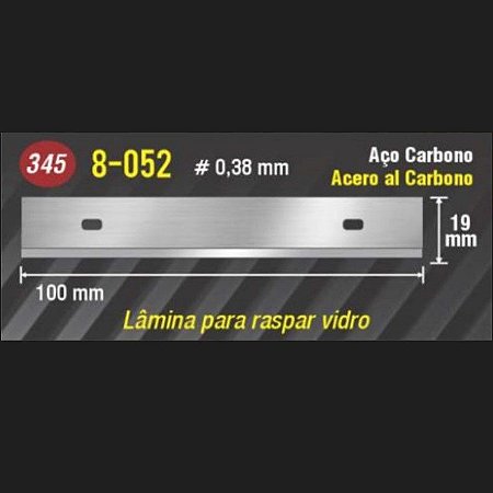 LAMINA RASPAR VIDRO CARBONO 8-052 10UN