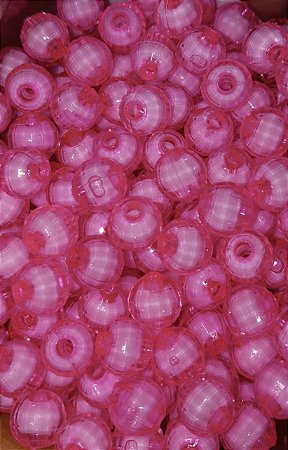 Pérola acrílica sextavada com furo pct 50unid