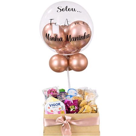 Café da Manhã Doçura com balão bubble