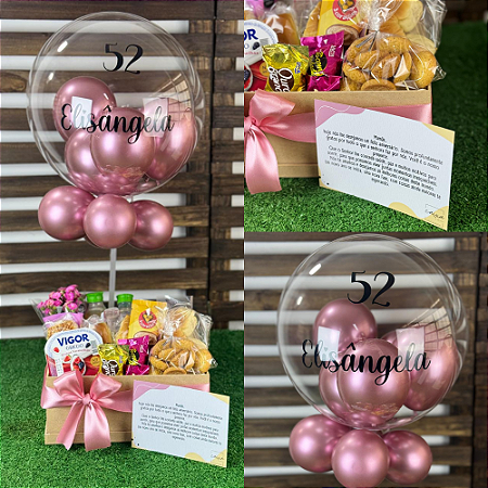 Café da Manhã Doçura com balão bubble