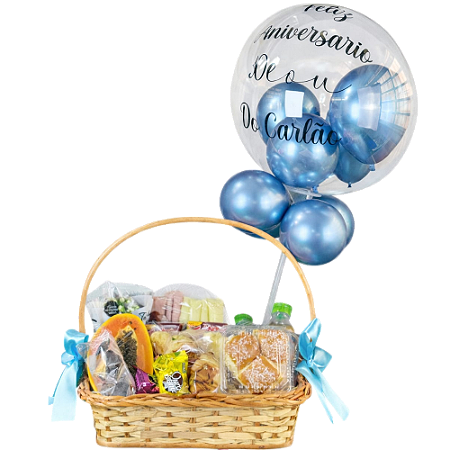 Café da Manhã Bom Dia com Balão Bubble