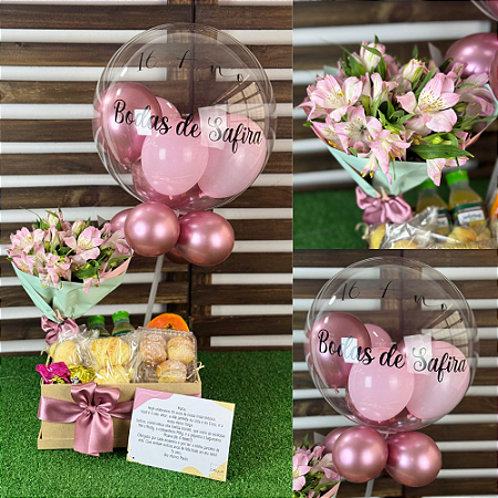 Café da Manhã Doce Encanto com Bouquet de Astromélia