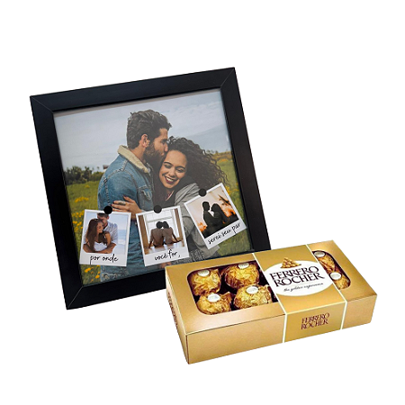 Quadro com Fotos + Ferrero Rocher
