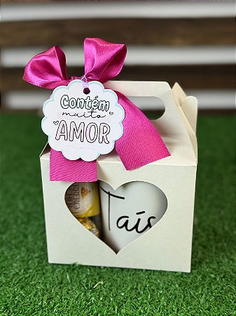 Kit Caneca Personalizada e Chocolate