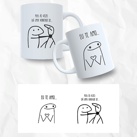 Caneca Personalizada Flork Eu Te Amo Mas