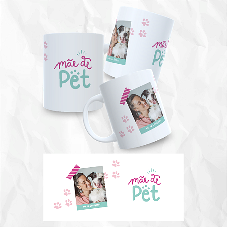 Caneca Personalizada Mãe De Pet