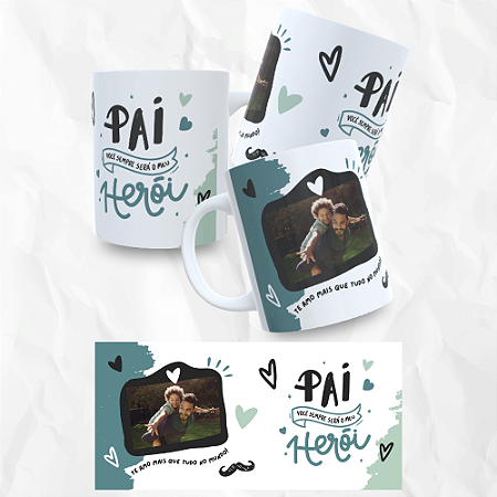 Caneca Pai Herói