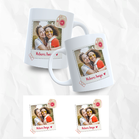 Caneca Melhores Amigas Com Foto