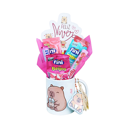 Caneca Personalizada Com Tema E Guloseimas