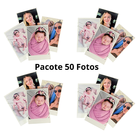 Pacote 50 Mini Polaroids