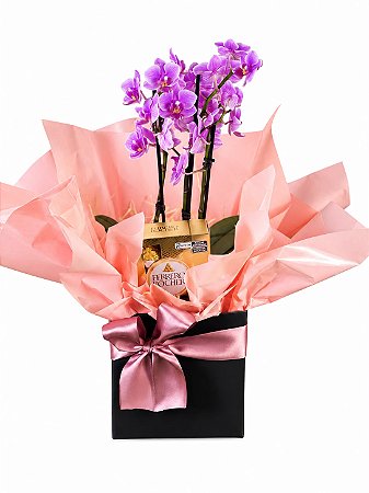 Mini Orquídea Com Ferrero Rocher 4 Unidades