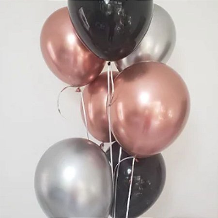 Bouquet balões metalizados