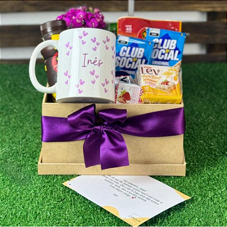 Cesta Café da Manhã Individual Com Caneca