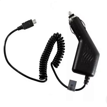 Carregador Veicular Micro USB V8 Cabo Espiral X-cell