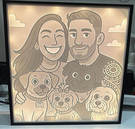 Luminaria Litho Personalizada (cartoon)