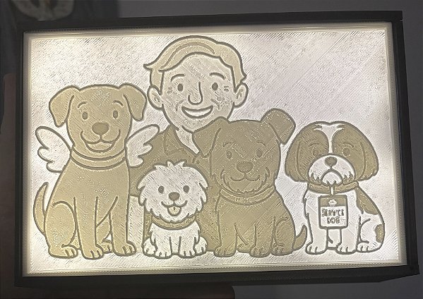 Luminaria Litho Personalizada (cartoon)