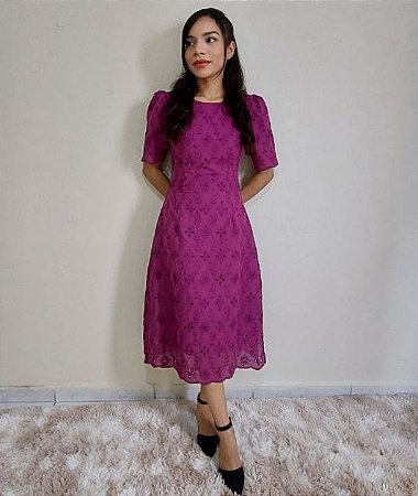 Vestido Tubinho - Fúcsia
