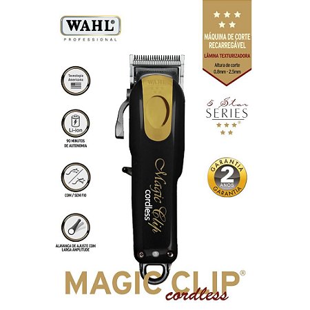 magic clip cordless black gold