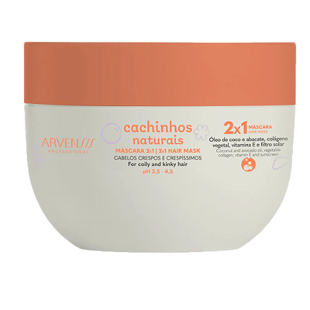 Máscara Cachinhos Naturais 250g Arvensis