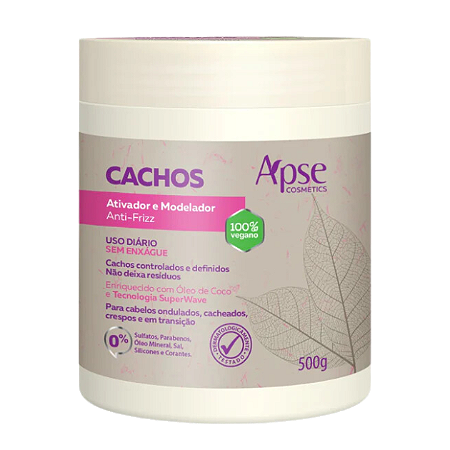 Ativador e Modelador Cachos Anti-Frizz 500g Ápice