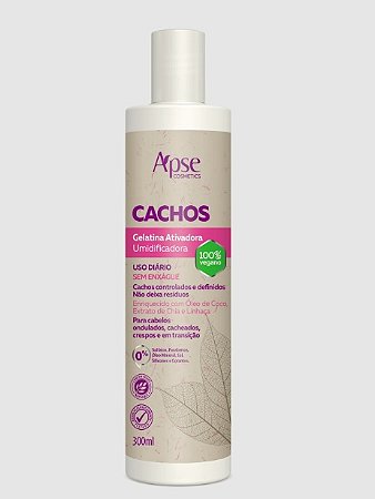 Gelatina Ativadora Umidificadora Cachos 300ml Ápice