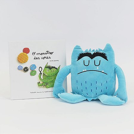 Combo 1 livro O monstro das cores + 1 Pelúcia - Pré-venda até 30/04